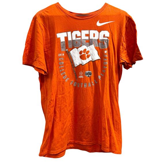 NIKE Clemson Tigers 2016 women’s Iren Orange Short sleeve football tee sz L - Picture 1 of 4